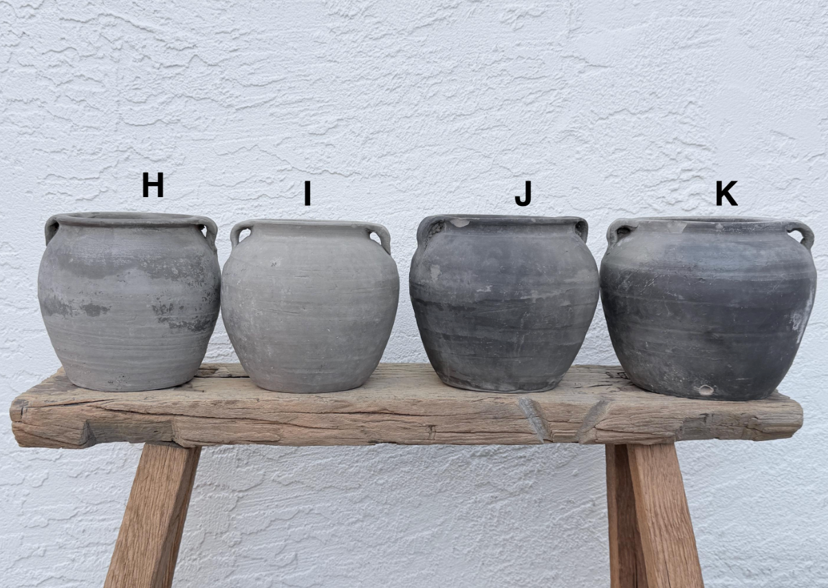 Vintage Rustic Clay Pot - Small Size