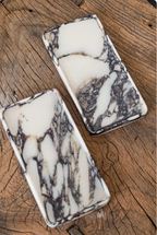 Rectangular Marble Tray-- Calacatta Viola