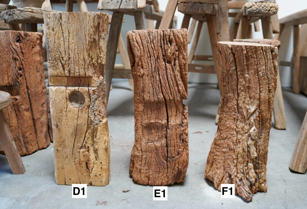 Antique Natural Tree Trunk Stool
