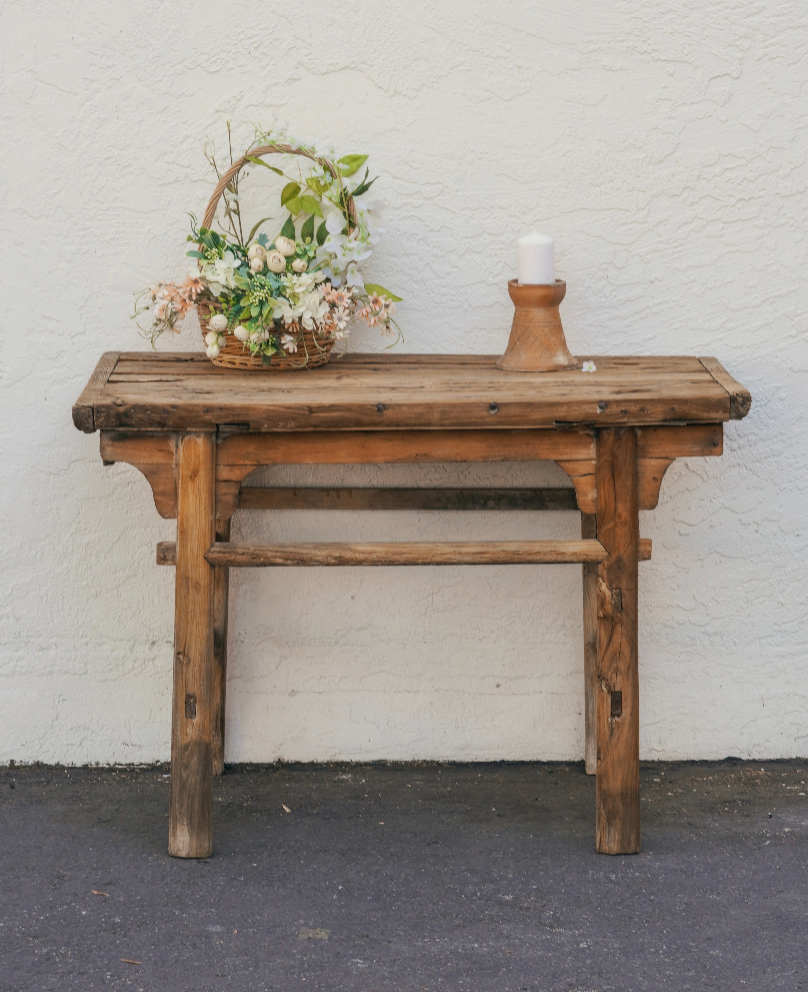 Vintage Rustic Console Table--Various Style