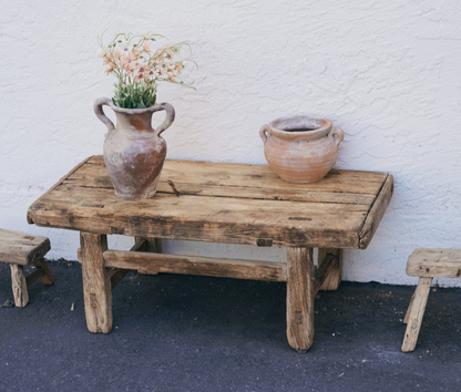 Vintage Rustic Wabi-Sabi Coffee Table - Various Size and Style