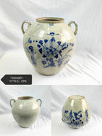 Vintage Blue and White Ceramic Pot--Different Options