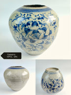 Vintage Blue and White Ceramic Pot--Different Options