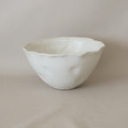 Handmade Rice/Soup/Ramen Bowl - 7" White Modern Minimalist Dinnerware