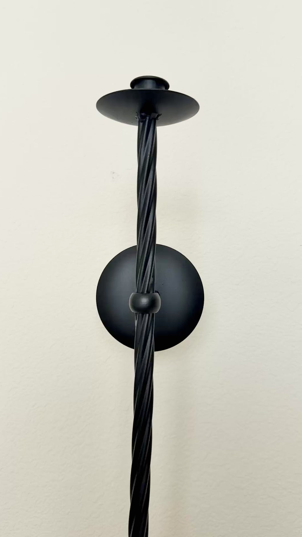 Large Metal Candle Sconce