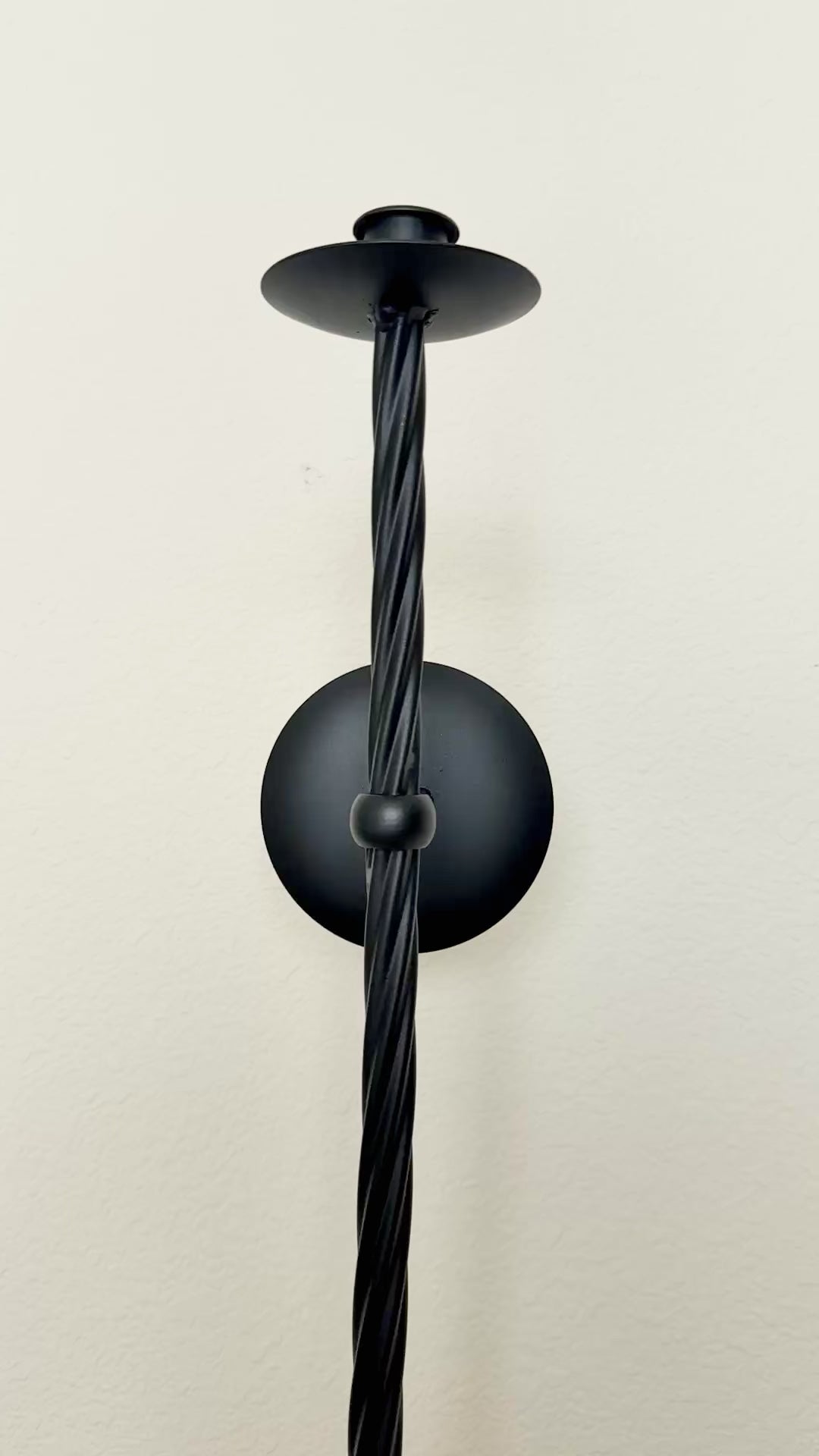 Large Metal Candle Sconce
